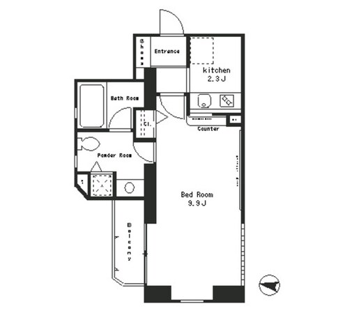 パークアクシス西麻布ステージの物件間取画像